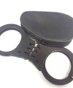 Handcuffs Full Metal In Pouch Black K12