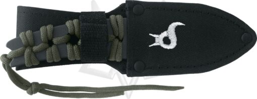 BLACK FOX THROWING KNIFE WITH PARACORD WRAP HAND NYLON 02
