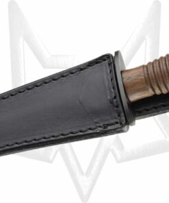 FOX FAIRBAIRN SYKES FIGHTING KNIFE PVD BLADE WALNUT WOOD HANDLE FX 592 W 02