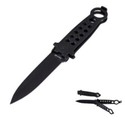 FURY TACTICAL 32221 DRAGOON II SAFETY FOLDING KNIFE 5.25 MIDNIGHT BLACK OXIDE 01