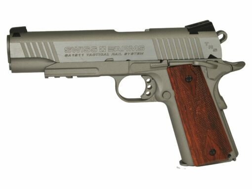 SWISS ARMS SA 1911 TRS CO2 BB PISTOL, BROWN GRIPS 288508