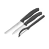 Victorinox Swiss Classic Paring Knife Set w/Peeler 3 Piece - Black V6.7113.31