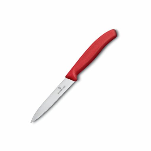 VICTORINOX SWISS CLASSIC PARING KNIFE SERRATED RED 10CM V6.7731 01