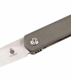 Kizer Cutlery Ki3499 Justin Lundquist Feist Front Flipper Drop Point Blade Titanium Handles Knife