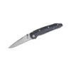 Kizer Cutlery Sliver Stonewashed Blade, Black Aluminum Handles Folding Knife- Ki4419A4