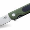 Bestech Knives BG07A Pebble Stonewashed Blade Green and Black G10 Handles 1
