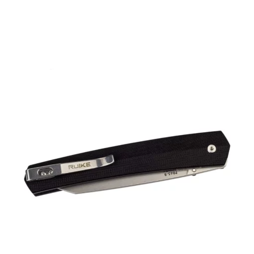 RUIKE Liner Lock Wharncliffe Knife Black G-10- P865