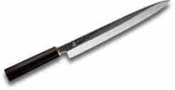 TUO Cutlery Yanagiba Damascus Sashimi Knife Ebony Wood Handle TC0406