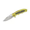 Shard Flipper Knife Fluorescent Green G10 Handles With Carbon Fibre Overlays- C806A