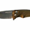 opplanet medford smooth criminal folding knife 3in standard s35vn steel tumbled finish aluminum green handle and spring w dark green aluminum scales mk039stq 40ag sscs bp main 1
