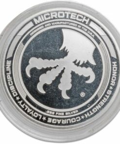 Microtech Knives Custom Antique 25th Anniversary Silver Challenge Coin - 501-25COIN