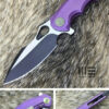 WE 605A Purple TI Handle BLK Grind/White Surface S35VN Blade