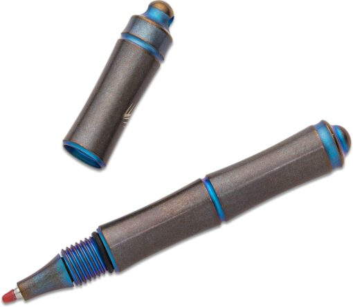 We Knife TP-04A Syrinx Titanium Screw Cap Pen Blue