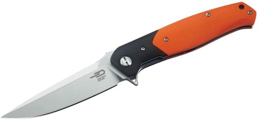 Bestech BG03C D2 blade G10 handle satin finish black & orange knife