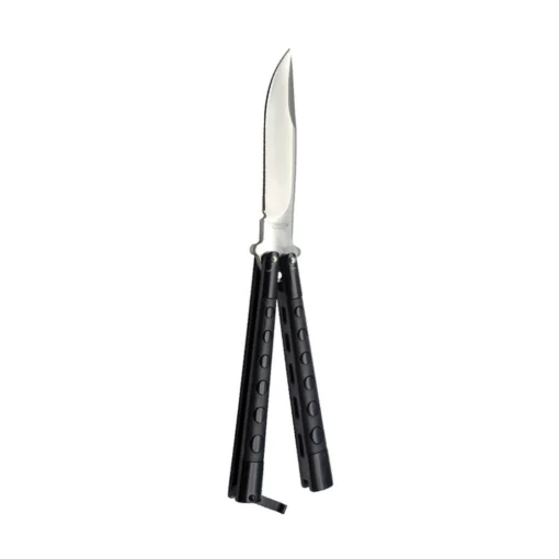 Butterfly knife black handle- 7127P
