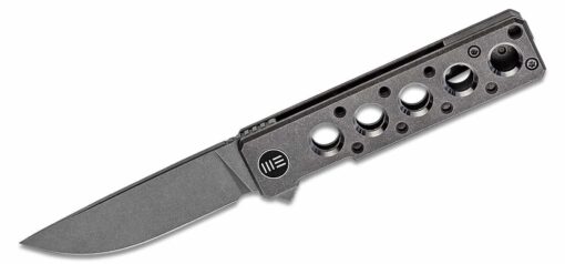 Weknife 2101A Miscreant 3.0 Grey Ti Handle Satin Grey Stonewash Drop Point Blade