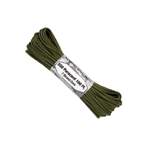 PARACORD 550 AT-S14-OD 100FT 7 STRAND OLIVE DRAB