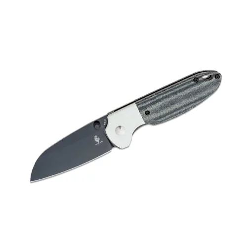 KIZER DEVIANT BLACK MICARTA & WHITE G10 KNIFE-V357A2