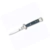 SIDE OPEN SPRING KNIFE BLACK HANDLE-6056