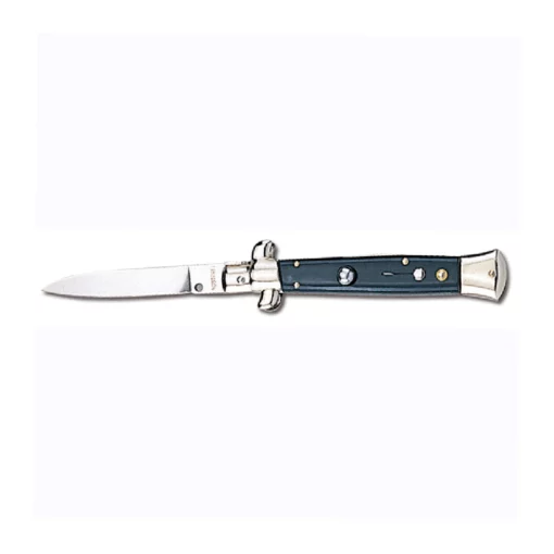 SIDE OPEN SPRING KNIFE BLACK HANDLE-6056