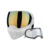 EMPIRE EVS GOGGLE WHITE MIRROR GOLD + FREE CLEAR THERMAL LENS