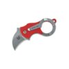 FOX FX-535 R MINI-KA FOLD KNIFE RED HNDL 420 STAINLESS ST SANDBLASTED BLADE