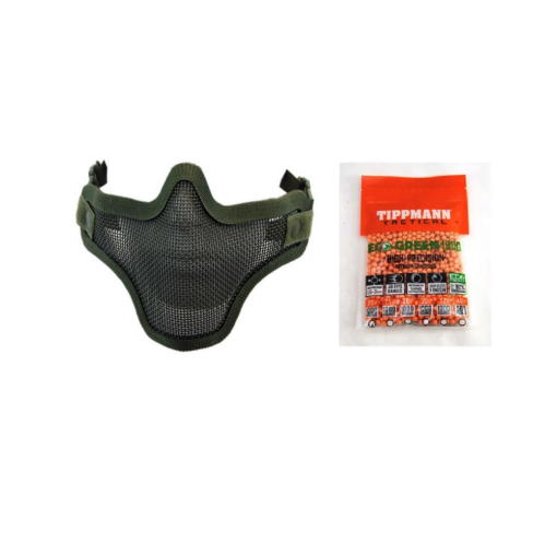 NUPROL MESH LOWER FACE SHIELD V1-GREEN	6021 WITH BBS COMBO