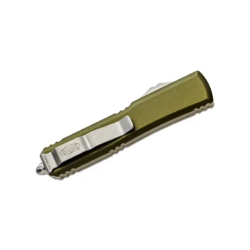 Microtech ultratech d/e green handle - 122-10OD